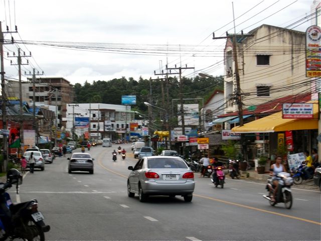 'Bustling streets of Kata town' by Seh Hui