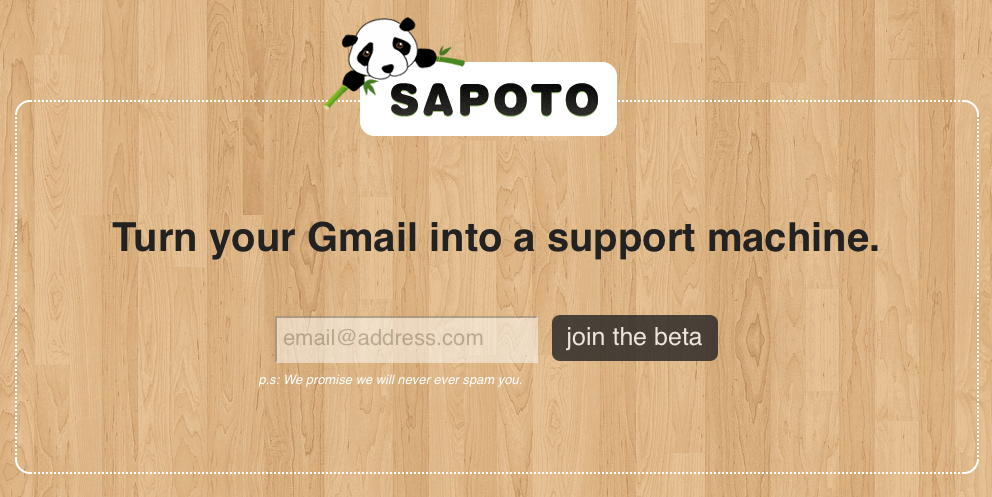 Sapoto Landing Page, logo by Seh Hui